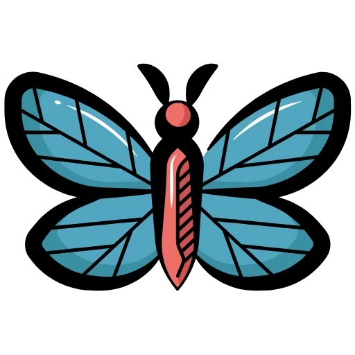 🤩 Эмодзи «Бабочки» для Telegram