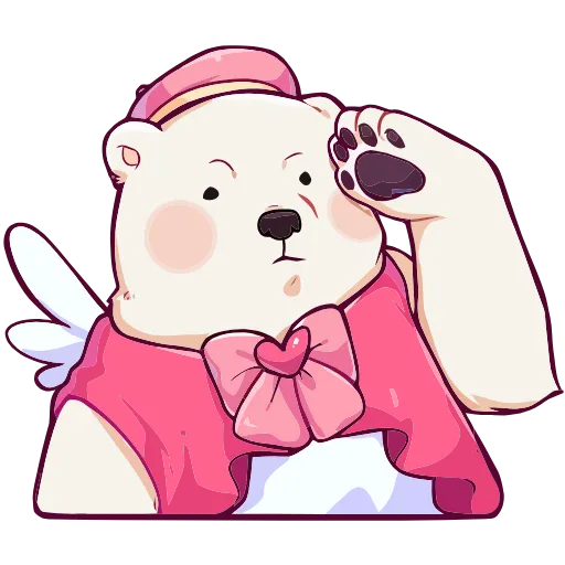 🫡 Эмодзи «Мишка Малышка» для Telegram