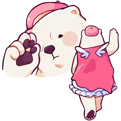 👋 Эмодзи «Мишка Малышка» для Telegram