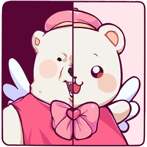 🧸 Эмодзи «Мишка Малышка» для Telegram
