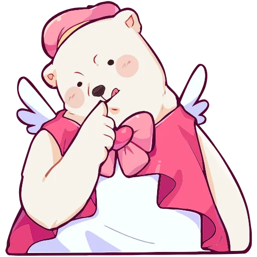 🙂 Эмодзи «Мишка Малышка» для Telegram