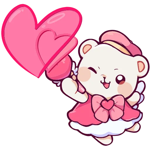 ❤️ Эмодзи «Мишка Малышка» для Telegram