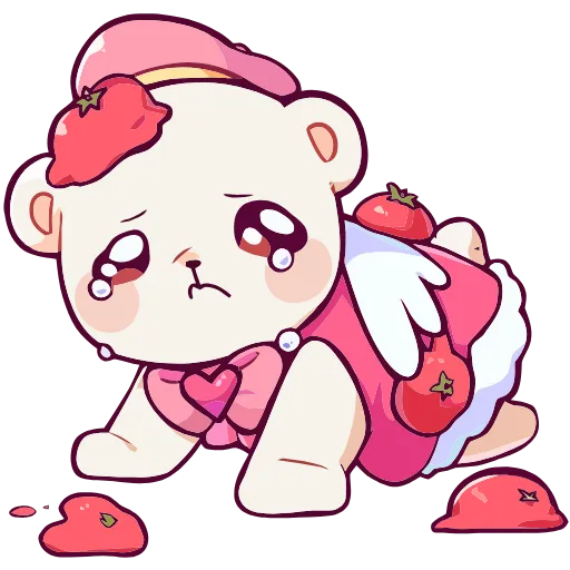 😢 Эмодзи «Мишка Малышка» для Telegram