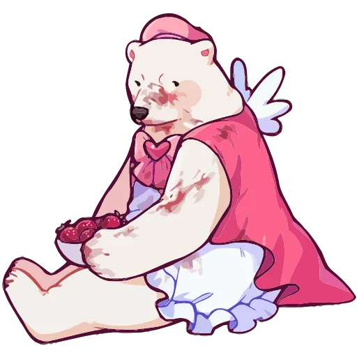 🍓 Эмодзи «Мишка Малышка» для Telegram