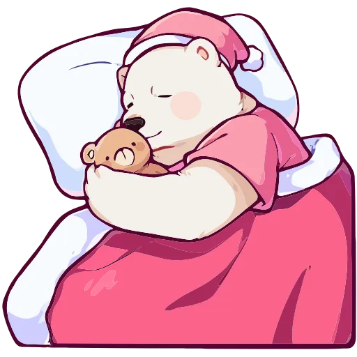 😴 Эмодзи «Мишка Малышка» для Telegram