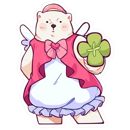 🧸 Стикер «Мишка Малышка» для Telegram