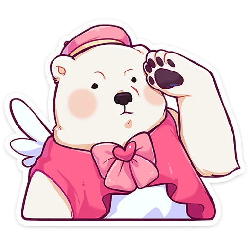 🧸 Стикер «Мишка Малышка» для Telegram