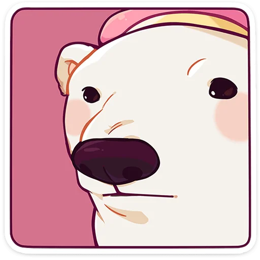 🧸 Стикер «Мишка Малышка» для Telegram