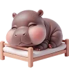 😴 Эмодзи «Малыш бегемотик» для Telegram
