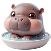 🥺 Эмодзи «Малыш бегемотик» для Telegram