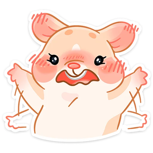 😦 Стикер «Крошка Обнимышка без надписей» для Telegram
