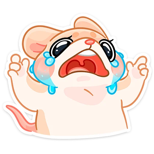 😭 Стикер «Крошка Обнимышка без надписей» для Telegram