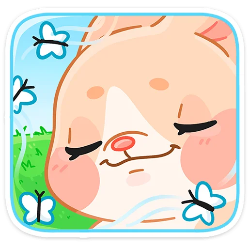☺ Стикер «Крошка Обнимышка без надписей» для Telegram