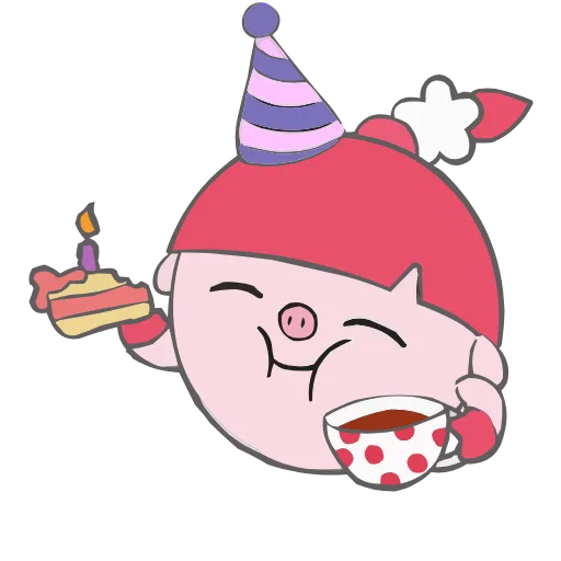 🍰 Эмодзи «Малышарики. День Рождения» для Telegram