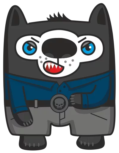 ☹️ Стикер «Bad Wolf» для Telegram
