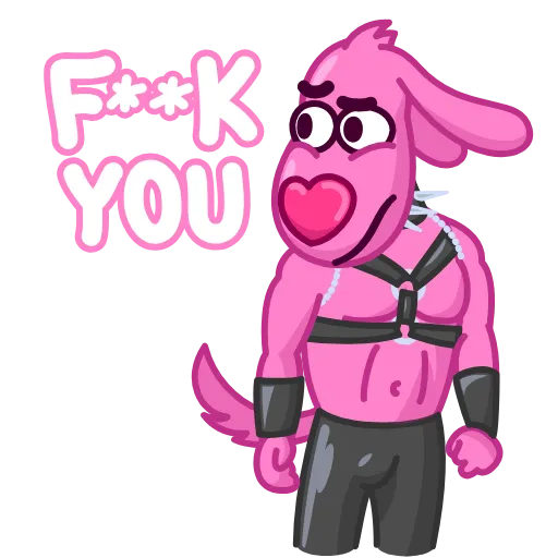 🖕 Стикер «Lovehound» для Telegram