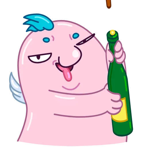 🍾 Стикер «Bad Cupid» для Telegram