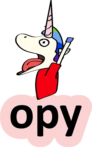 😂 Стикер «BadUnicorn» для Telegram