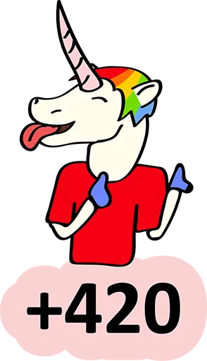 😂 Стикер «BadUnicorn» для Telegram