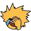 😭 Эмодзи «😒 BakuDeku cursed» для Telegram