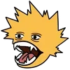 👹 Эмодзи «😒 BakuDeku cursed» для Telegram