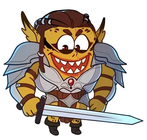 🗡 Стикер «Балдурики» для Telegram