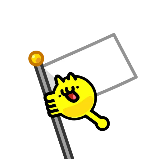 🏳️ Эмодзи «Котошарик» для Telegram