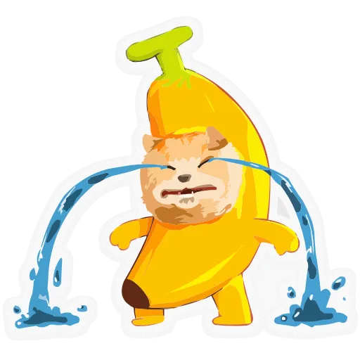 😭 Эмодзи «Бананяобананяй» для Telegram