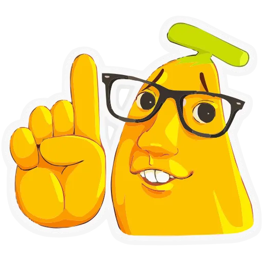 ☝️ Эмодзи «Бананяобананяй» для Telegram