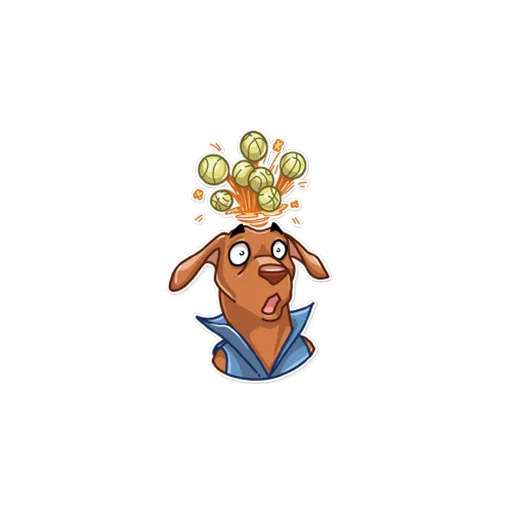 Стикерпак bananadog для Telegram — скачать