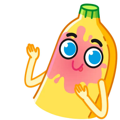 😘 Эмодзи «Banana - анимированный банан» для Telegram