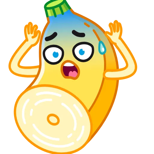 😱 Эмодзи «Banana - анимированный банан» для Telegram