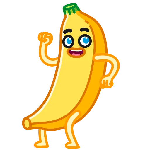 🕺 Эмодзи «Banana - анимированный банан» для Telegram