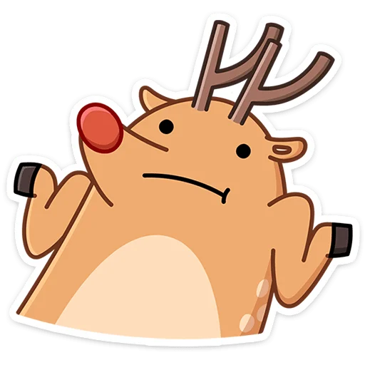 🦌 Стикер «Олень Барни» для Telegram