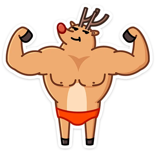 🦌 Стикер «Олень Барни» для Telegram