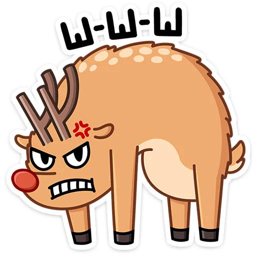 🦌 Стикер «Олень Барни» для Telegram