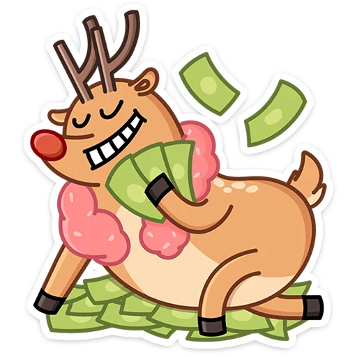 🦌 Стикер «Олень Барни» для Telegram