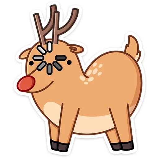 🫥 Стикер «Олень Барни» для Telegram