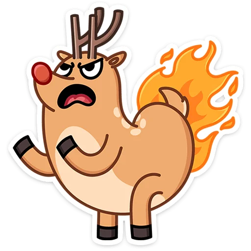 🦌 Стикер «Олень Барни» для Telegram