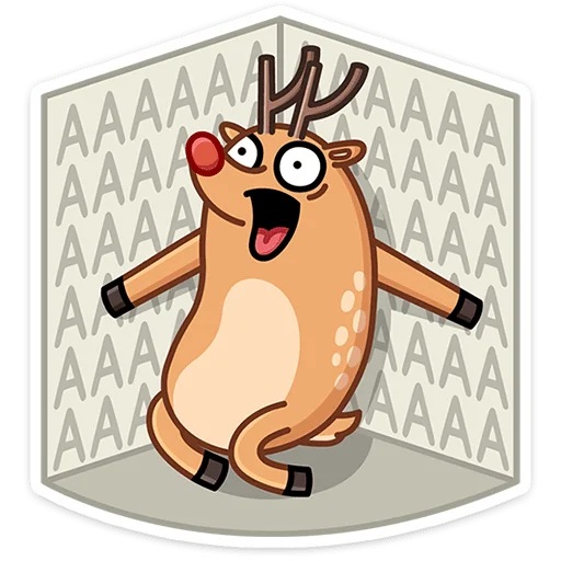 🦌 Стикер «Олень Барни» для Telegram