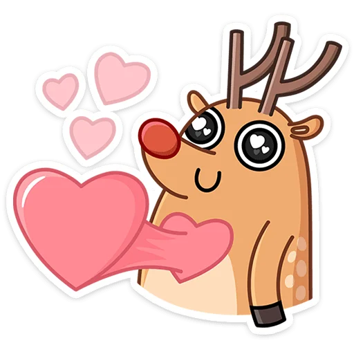 😍 Стикер «Олень Барни» для Telegram