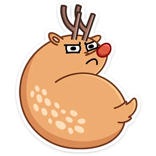 😒 Стикер «Олень Барни» для Telegram