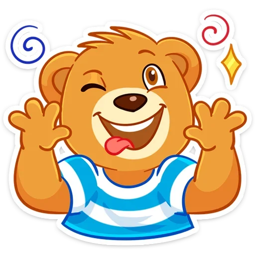 🤪 Стикер «Медвежонок Барни» для Telegram
