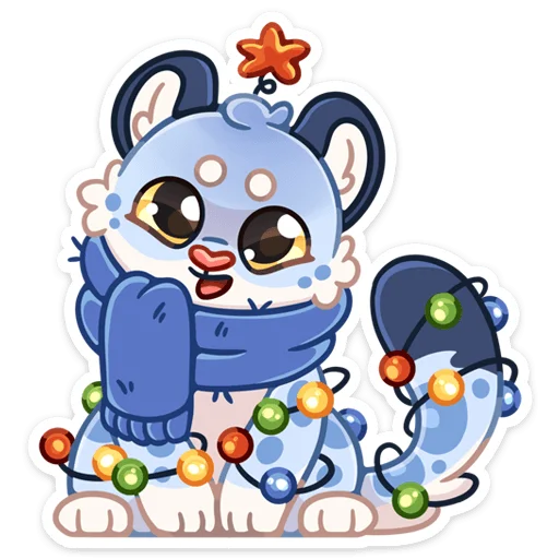 🎄 Стикер «Barsik the Irbis» для Telegram