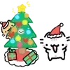 🎄 Эмодзи «🫶 Набор эмоджи с белым котиком» для Telegram