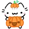 🎃 Эмодзи «🫶 Набор эмоджи с белым котиком» для Telegram