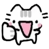 👍 Эмодзи «🫶 Набор эмоджи с белым котиком» для Telegram