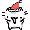 🎅 Эмодзи «🫶 Набор эмоджи с белым котиком» для Telegram
