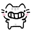 😁 Эмодзи «🫶 Набор эмоджи с белым котиком» для Telegram