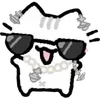 😎 Эмодзи «🫶 Набор эмоджи с белым котиком» для Telegram